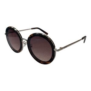 Guess Sunglasses Women‎ Round Tortoise Gradient Lens Brown GF0330 Lennon Look